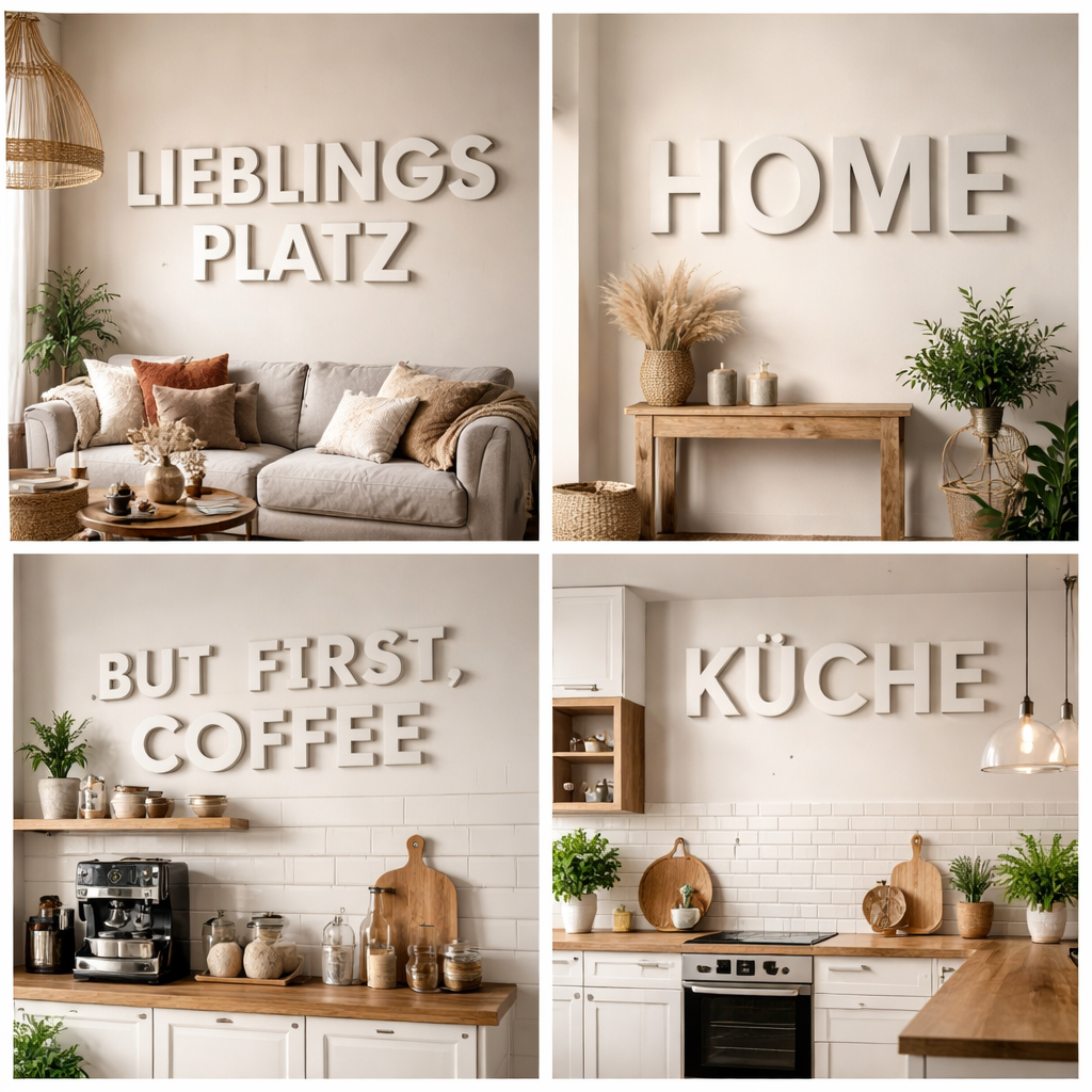 Personalisierte 3D Wandbeschriftung